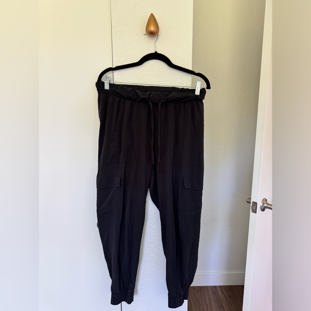 Target All in Motion Black Drawstring Cargo Pants
